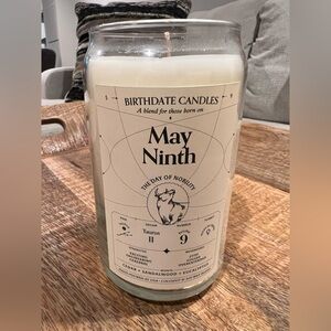 Birthdate Candle — May Ninth